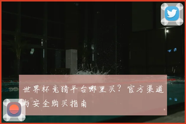 世界杯竞猜平台哪里买?官方渠道与安全购买指南